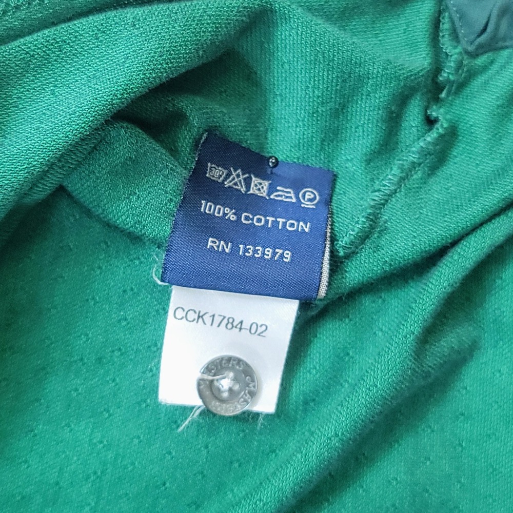 Clubhouse Collection Masters Polo Shirt Mens 3XL Green Italy Cotton CCK1784-02 - Picture 8 of 8